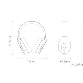 هدفون سیمی وان مور ام کی 801 می شیاومی شیائومی |  1More Xiaomi Mi MK801 Wired Voice of China Over-Ear Headphones