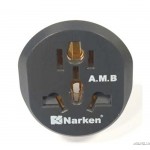 تبدیل برق انواع 3 شاخه و 2 شاخه به 2 شاخه استاندارد ایران نارکن Narken Multi 3PIN And 2Pin To 2Pin Adaptor Converter Iran Standard | Narekn