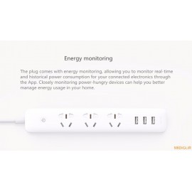 سه راهی برق هوشمند با سه پورت یو اس بی می شیاومی شیامی شیائومی | Xiaomi Mi Qingmi КingMi Smart power strip with WiFi 3 Sockets 3 USB 