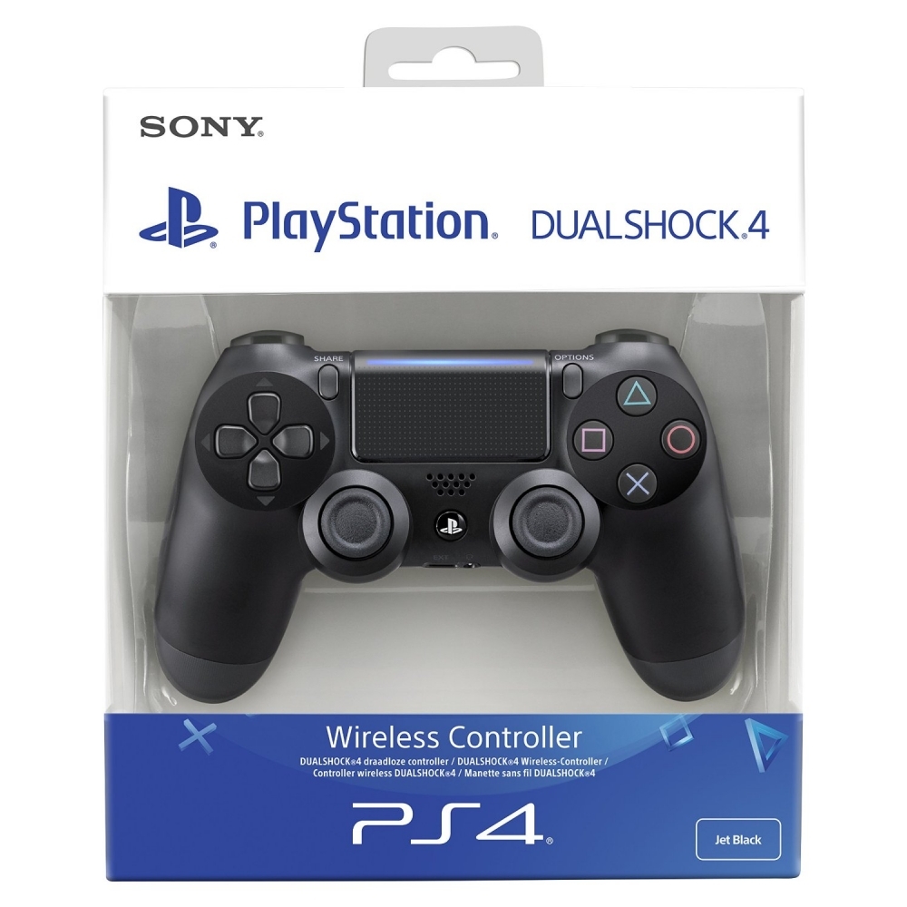 دسته کنسول بازی ps4 پک بلند اورجینال اصلی با تخفیف ویژه | Sony PS4 DualShock 4 v2 Wireless Controller Jet Black Built-In Speaker