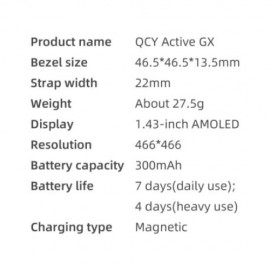 ساعت هوشمند QCY مدل QCY Smart Watch Active GX  | Active GX