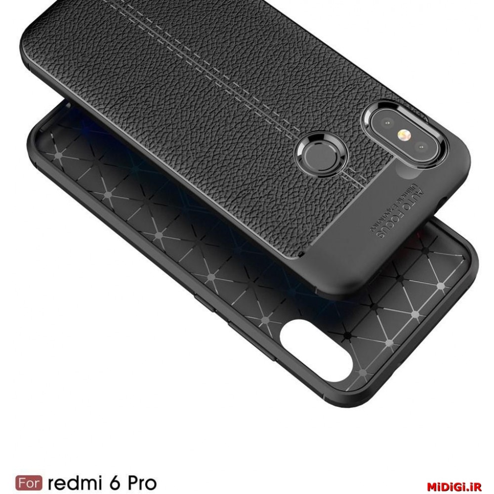 قاب و بک کاور طرح چرم مدل آتو فوکوس گوشی ردمی نوت سیکس پرو شیائومی - Xiaomi Redmi Note 6 Pro Auto Focus Case Cover