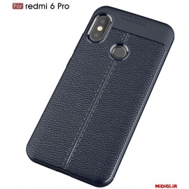 قاب و بک کاور طرح چرم مدل آتو فوکوس گوشی ردمی سیکس پرو و می A2 لایت شیائومی - Xiaomi Redmi 6 Pro Mi A2 Lite Auto Focus Case Cover