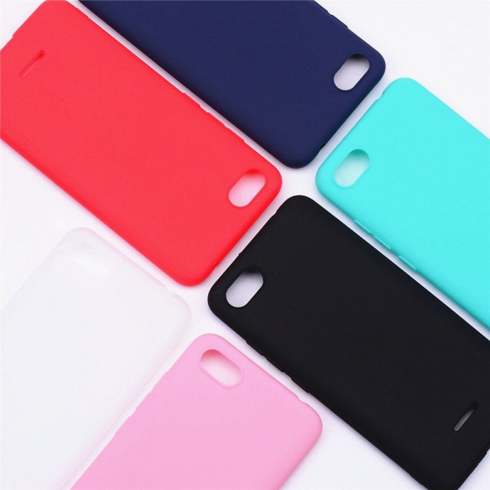 قاب و بک کاور گوشی مدل ردمی 6A شیائومی طرح سیلیکونی | Xiaomi Redmi 6A Cloth Texture Spigen Ultra Thin Soft Silicone Tpu Case Cover