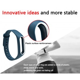 بند رنگی سیلیکونی ساعت و دستبند هوشمند سلامتی می بند 2 شیاومی شیامی شیائومی | Xiaomi Mi Colorful Miband2 Silicon Strap For Version 2