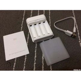 شارژر باتری قابل شارژ قلمی و نیم قلمی زدمی شیاومی شیائومی | Xiaomi Mi Zmi ZI5(AA) And ZI7(AAA) Ni-MH Fast Rechargeable Battery Charger