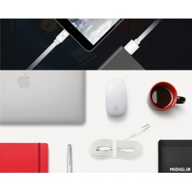 کابل فلت فست شارژ میکرو یو اس بی 1 متری AL600 و 30 سانتیمتری AL610 زدمی شیاومی شیائومی - Xiaomi ZMi MicroUsb Flat AL600 100CM AL610 30CM Fast Charging Cable