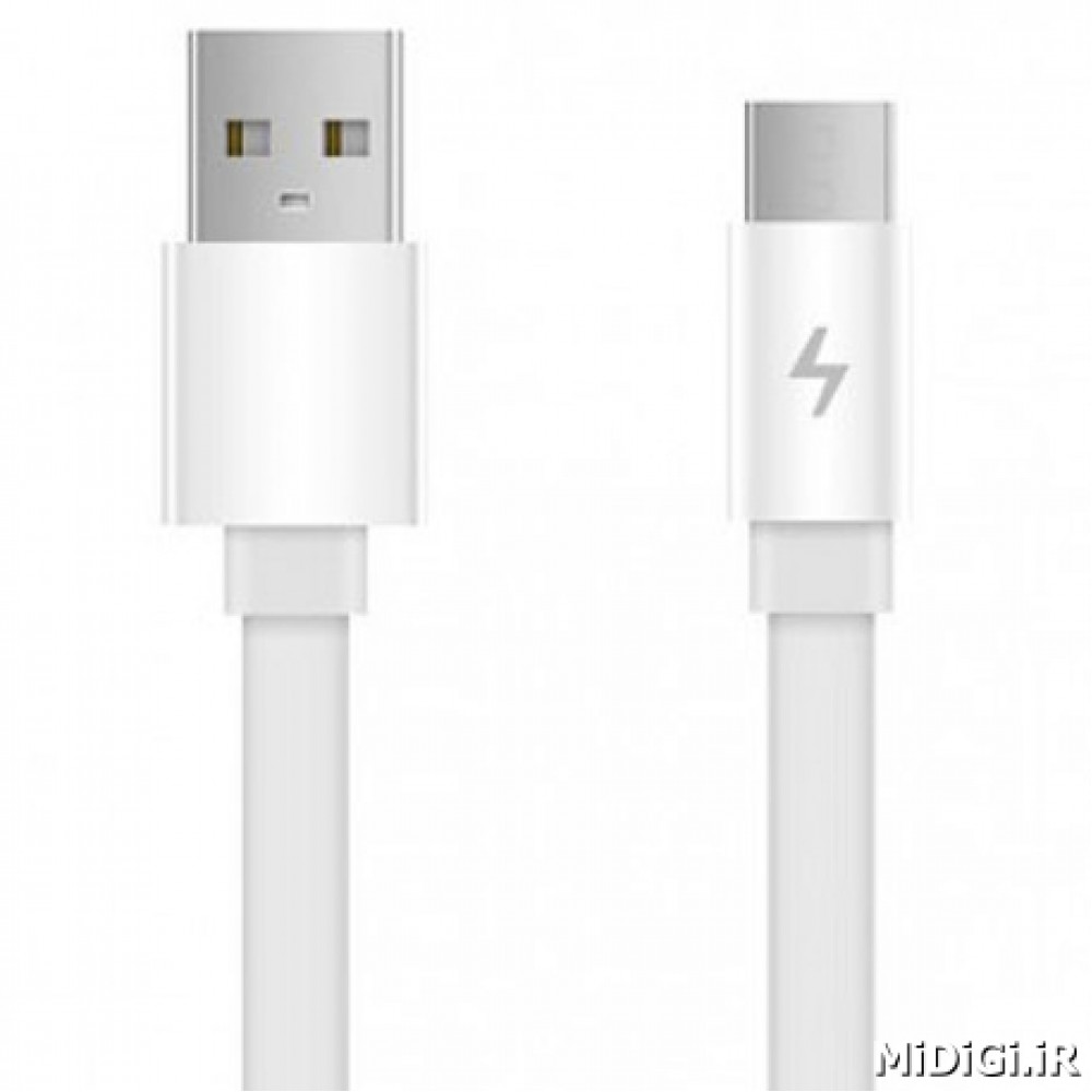 کابل فلت فست شارژ میکرو یو اس بی 1 متری AL600 و 30 سانتیمتری AL610 زدمی شیاومی شیائومی - Xiaomi ZMi MicroUsb Flat AL600 100CM AL610 30CM Fast Charging Cable