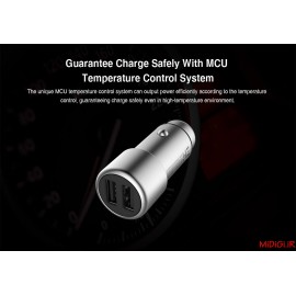 شارژر فندکی فست شارژ نسل 3 زدمی می شیاومی شیائومی | Xiaomi Mi Zmi QC3.0 Metal Car Charger